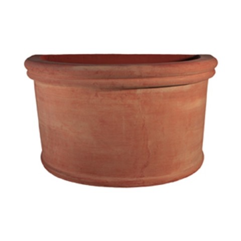 Wall Vase with Impruneta Terracotta Rim